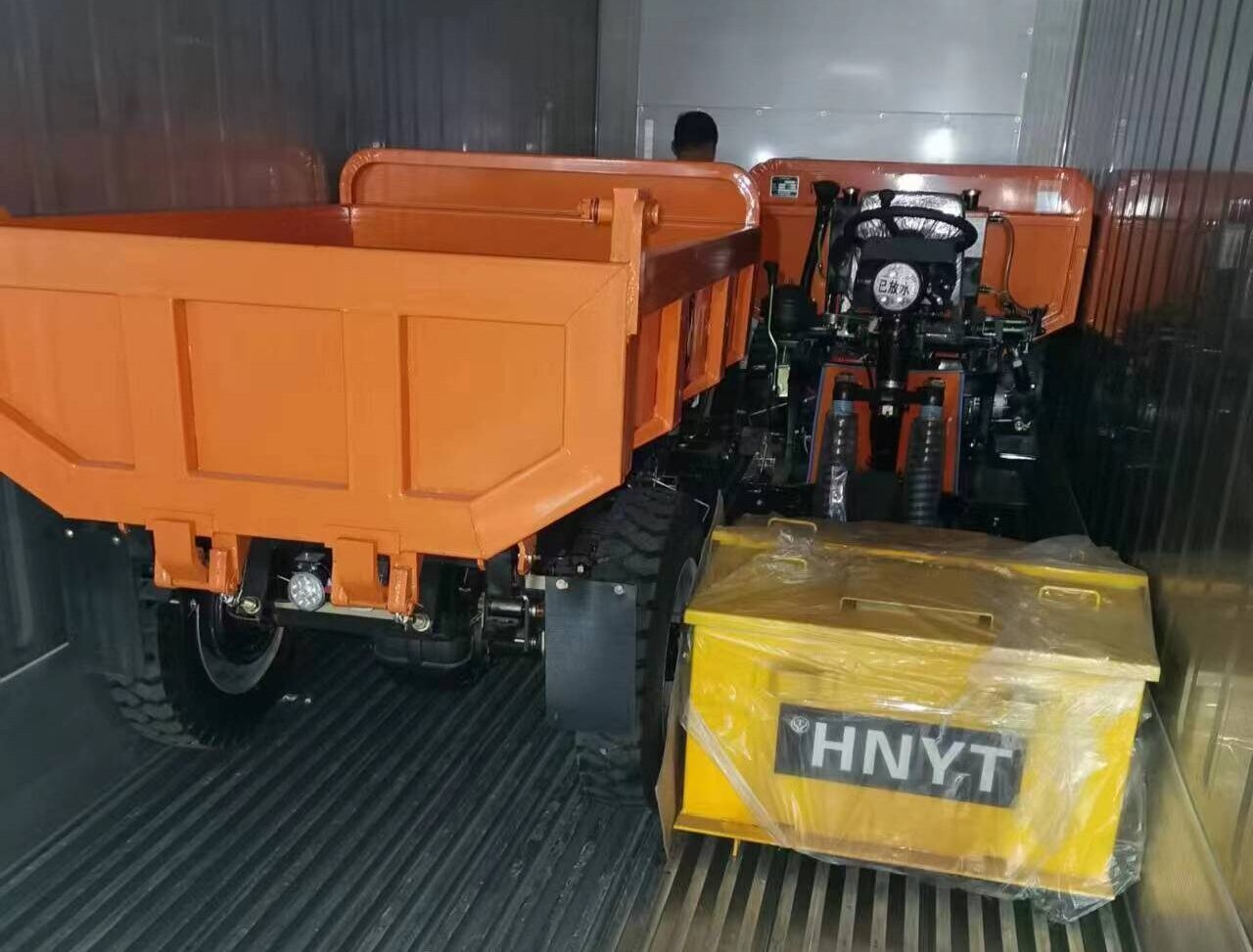 Shipping diagram of mining four-wheel truck